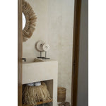 The Marble Disc on Stand - Wit - M Decoratie Bazar Bizar Living 