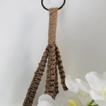 Plantenhanger macrame jute met zilverdraad Plantenhanger Luna-Leena 