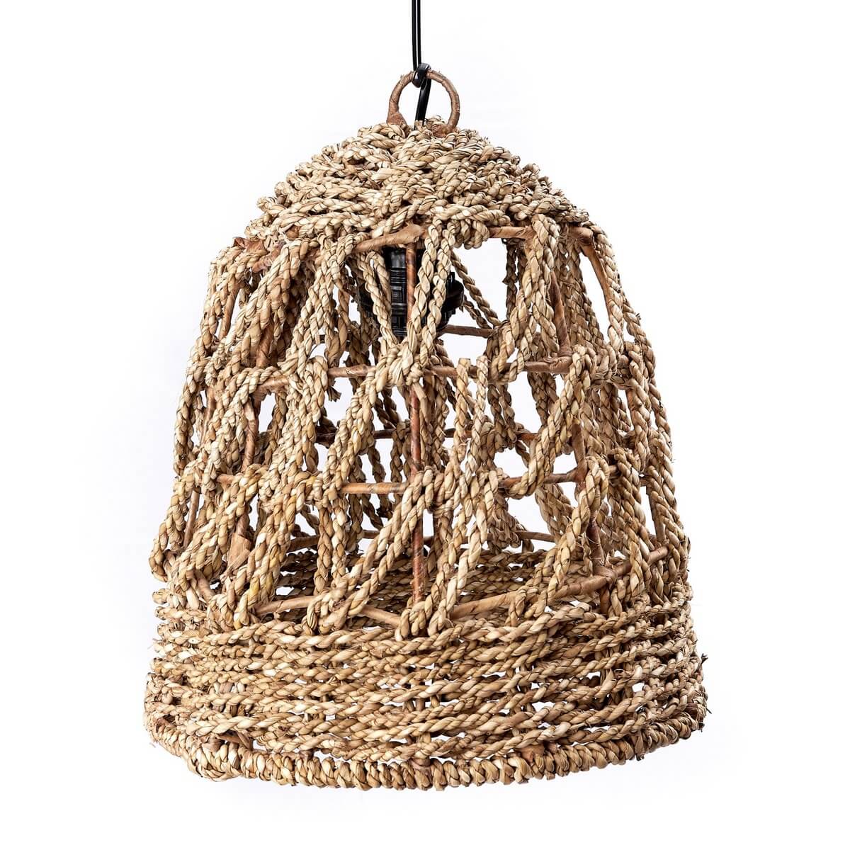 Handgeweven zeegras Padang hanglamp met bohemian design