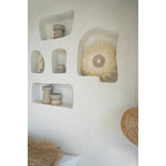 Boho Wandhanger met Witte Veren - Maat M Decoratie Bazar Bizar Living 