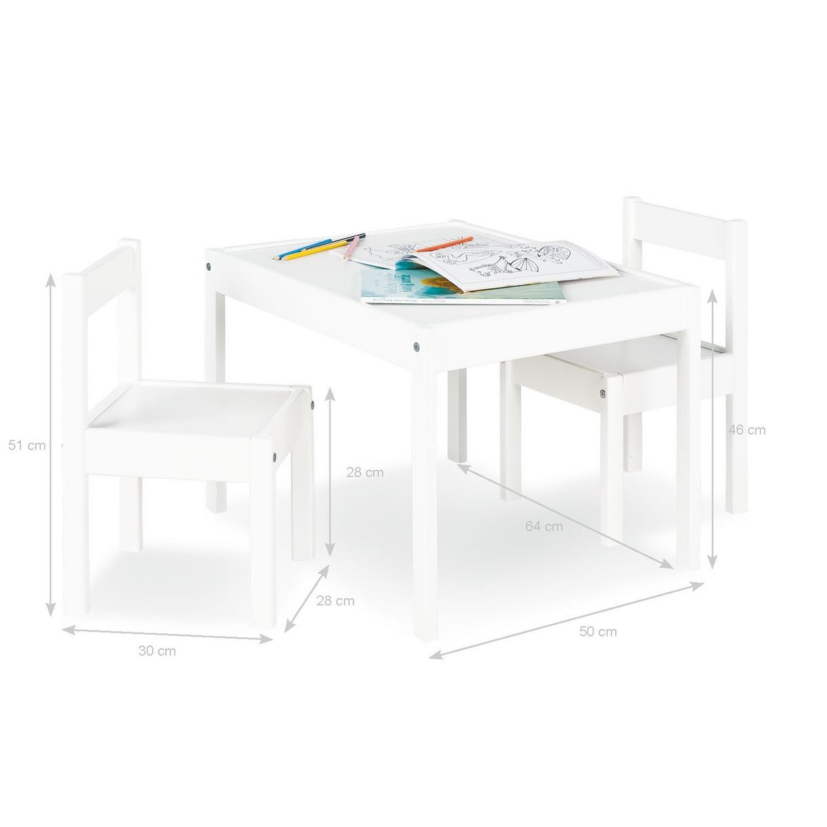 Pinolino Kindertafelset – 2 Stoelen & 1 Tafel Kinder tafelset Pinolino Kinderträume 